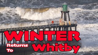 Winter Returns To Whitby  Storm In April 2023 [upl. by Audri]