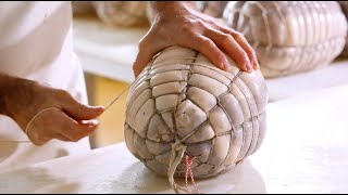 Culatello di Zibello Rosa dellAngelo  lavorazione e stagionatura nelle cantine naturali di Busseto [upl. by Toscano]