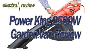 Cheap Leaf Blower Vacuum Garden Shredder  Power King 2500 Watt Review  Electro Reviews [upl. by Waylen]