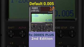 Set defaul 0005 Casio FX300ES Plus 2nd FX300ESPLS2 education equaser equasercalculator [upl. by Gney]