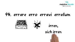 Latein  Einfach erklärt Vokabeln lernen  die 100 wichtigsten Verben Teil 10 91100 [upl. by Inoj728]