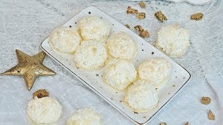 Kokosmakronen Schnelles Rezept Weihnachtsbäckerei [upl. by Harmonia]