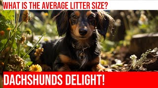 Dachshund Litters Average Size amp More [upl. by Kee281]