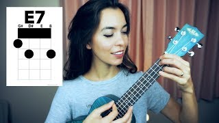 EASY E7 Chord Tutorial  Ukulele School [upl. by Jollanta655]