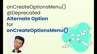 onCreateOptionsMenu Deprecated Alternate Option for onCreateOptionsMenu  Android Studiokotlin [upl. by Templa]