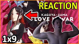 Kaguyasama Love is War  1x9 REACTION  MAX SWOLE REACTS [upl. by Marven]