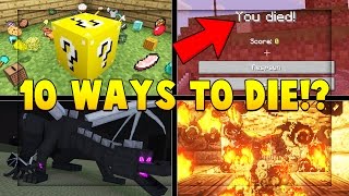 10 Ways To Die In Minecraft LUCKY BLOCK CHALLENGE  Minecraft  Mod Battle  JeromeASF [upl. by Anikat]