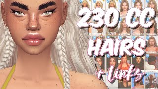 FEMALE HAIR COLLECTION PART 2 🌺  sims 4 maxis match cc  links [upl. by Cynera]