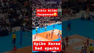 Spike keras Megawati cs red sparks shorts [upl. by Lili]