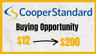 Cooper Standard will make Millionaires  CPS [upl. by Imoyik]