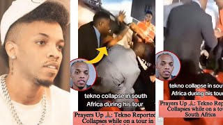 Trending POPULAR Afrobeat musician star TEKNO COLLAPSE in South Africa on stage reportedly [upl. by Ariayek]