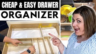 How To Build Simple and Cheap DIY Drawer Organizer less than 25 [upl. by Garratt942]