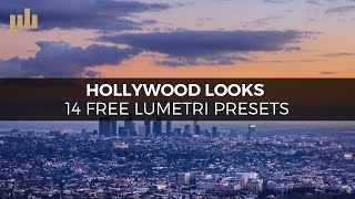 Hollywood Looks 14 Free Lumetri Color Grading Presets [upl. by Brinkema]