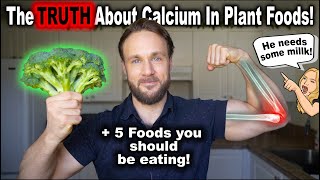 Top 5 Calcium Rich Plant Foods 🌱💪 [upl. by Reseta]