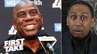 The Lakers would have been better off if they listened to Magic Johnson – Stephen A  First Take [upl. by Hoem]