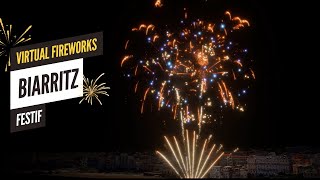 🎆 Spectacle Pyrotechnique FWSIM – Fête Éblouissante à Biarritz 🎉 [upl. by Ennaehr973]