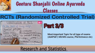 RCTS  Randomized Controlled Trial based on Study Design Research  Geetaru Shanjalii  Part 33 [upl. by Enautna]