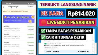 LIVE TERBUKTI NARIK UANG 814020 Ke DANA  APLIKASI PENGHASIL SALDO DANA TERCEPAT 2024 [upl. by Goto519]