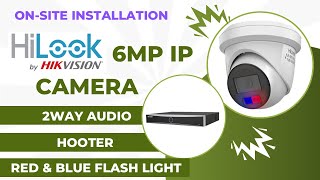 HiLook 6MP IP Camera with Hikvision 8CH NXI NVR installation [upl. by Concha]