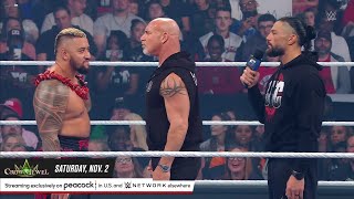 WWE 20 November 2024 Goldberg Returns amp Destroys Solo Sikoa amp Bloodline Highlights Today  Review [upl. by Wallford811]