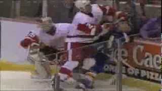 Tkachuk Bumps Hasek Chaos Ensues [upl. by Nimad877]