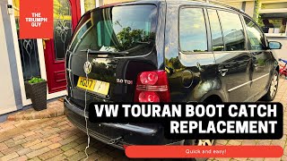 VW Touran Boot Catch Replacement  StepbyStep DIY Guide [upl. by Isaiah]