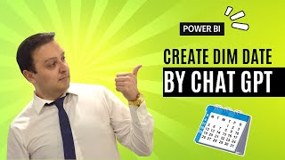 How to Create Dim Date table in Power BI using Chat GPT [upl. by Enelram]