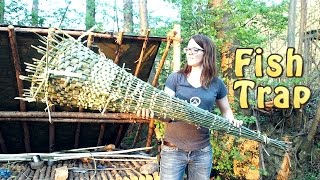 How To Make A Fish Trap  Fast Weaving Method [upl. by Candis]