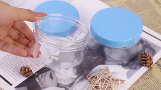 New Product Hot Selling Cosmetic Packaging Round Shape 30ml PET Plastic Jar [upl. by Earej317]