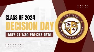 Cotulla High School Decision Day CollegeMilitaryCareer 2024 [upl. by Notsuj]