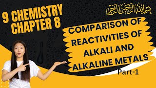 Comparison Reactivities Alkali Alkaline Earth Metals  9th chemistry  Chapter 8  Part1 [upl. by Doownil482]