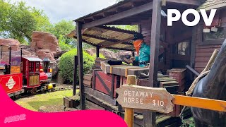 Rocky Mountain Railroad POV at Sundown Adventureland 🚂 4K 60fps [upl. by Paul]