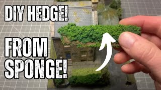 How to make a model hedge from a SIMPLE pan scourer [upl. by Airom]