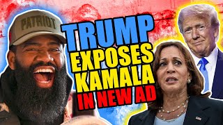 KAMALA EXPOSED TRUMP DROPS NEW AD REACTION [upl. by Nodnarbal]