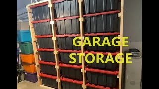 Building a garage storage shelf DIY [upl. by Rosalind]