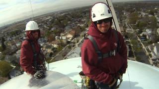 Carlstadt Water Tank Antenna Installs  April 2015 [upl. by Abernathy]