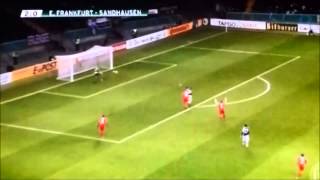 Eigentor Sebastian Rode DFB Pokal Viertelfinale Eintracht FrankfurtSandhausen 04122013 own goal [upl. by Eseeryt]