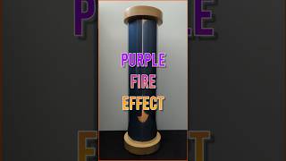 Purple Fire Effect DIY RGB LED Tube Lamp fire purple flames ledlights shorts [upl. by Skvorak]