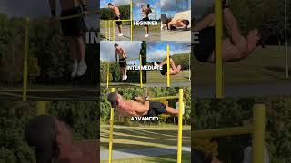 The hierarchy of calisthenics🫡calisthenics workout skills [upl. by Lahsram]