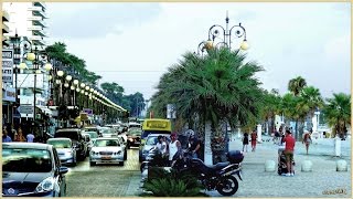 CYPERN  LARNACA Strand Promenade und Boulevard [upl. by Nosremaj]