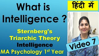 Sternberg Triarchic Theory of Intelligence Cognitive Psychology Experiential Contextual ignou Hindi [upl. by Shannon]