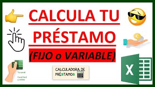 👍CALCULADORA PRÉSTAMOS tipo VARIABLE 👀 [upl. by Crystal456]