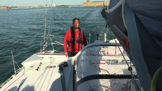 Route du Rhum 2018 un chef dentreprise japonais au départ [upl. by Lorens]