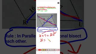 Find Diagonals in ParallelogramClass11 [upl. by Armalla]