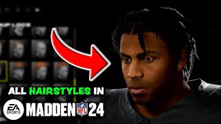 Madden 24  All Hairstyles amp Facial Hair NEW [upl. by Norac]