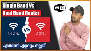 single band vs dual band router malayalam [upl. by Rehttam243]