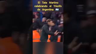 🇦🇷 argentina vs 🇲🇽 mexico Tata Martino celebrando el GOL de messi  fifaworldcup  qatar short [upl. by Machutte]