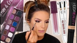 REAL CHATTY FULL GLAM BERRY MAKEUP TUTORIAL  Casey Holmes [upl. by Hopfinger750]