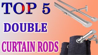 Best Double Curtain Rods 2023  Top 5 Double Curtain Rods [upl. by Tham]