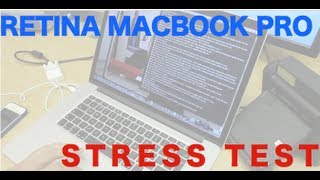 Retina Macbook Pro Stress Test Asymmetrical Fan Challenge [upl. by Eemla]